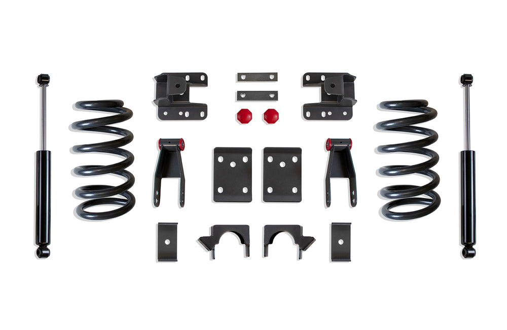MaxTrac 2"/4" Lowering Kit (COILS, EXT/CREW CAB) — Grey Powdercoat (K331324-8)