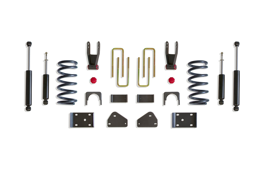 MaxTrac 2"/4" Lowering Kit — Grey Powdercoat — 2002-2008 Ram 1500 (K332124-8)