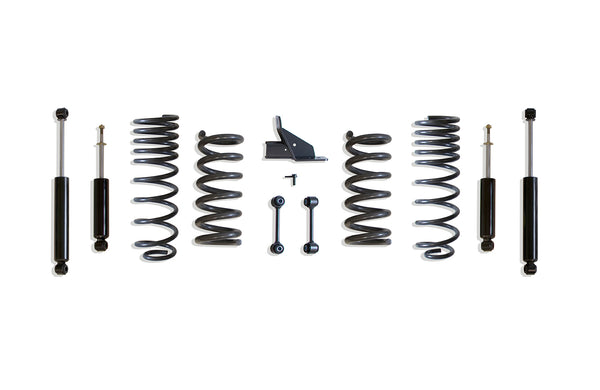 MaxTrac 2"/4" Lowering Kit — Grey Powdercoat — V8, 2WD, 2-Door — 2009-2024 Ram 1500 & 2019-2024 Ram 1500 Classic (K332924-6)