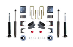 MaxTrac 2"/4" Lowering Kit (STRUTS) — Grey Powdercoat — 4WD — 2015-2025 Ford F-150 (K333224S-4)