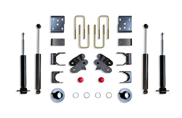 MaxTrac 2"/4" Lowering Kit (STRUTS) — Grey Powdercoat — 4WD — 2015-2025 Ford F-150 (K333224S-4)