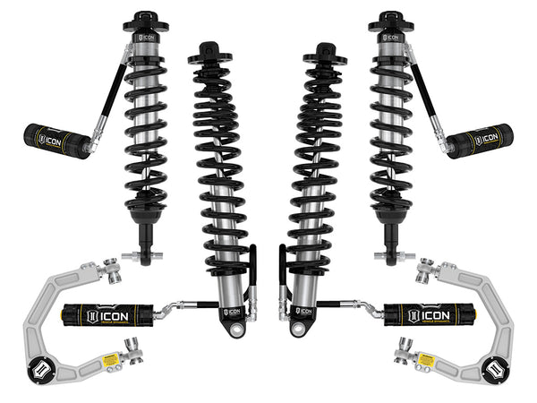 ICON 2021-2026 Ford Bronco, Non-Sasquatch, 3-4" Lift, Stage 4 Suspension System, Billet