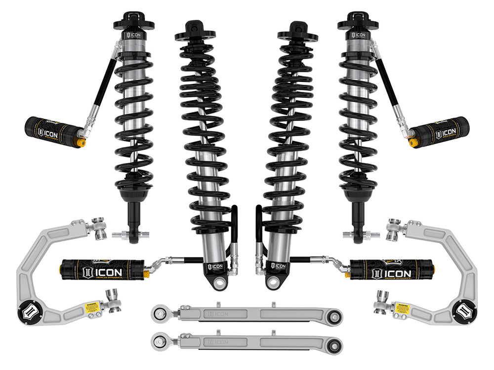 ICON 2021-2026 Ford Bronco, Non-Sasquatch, 3-4" Lift, Stage 6 Suspension System, CDCV, Billet