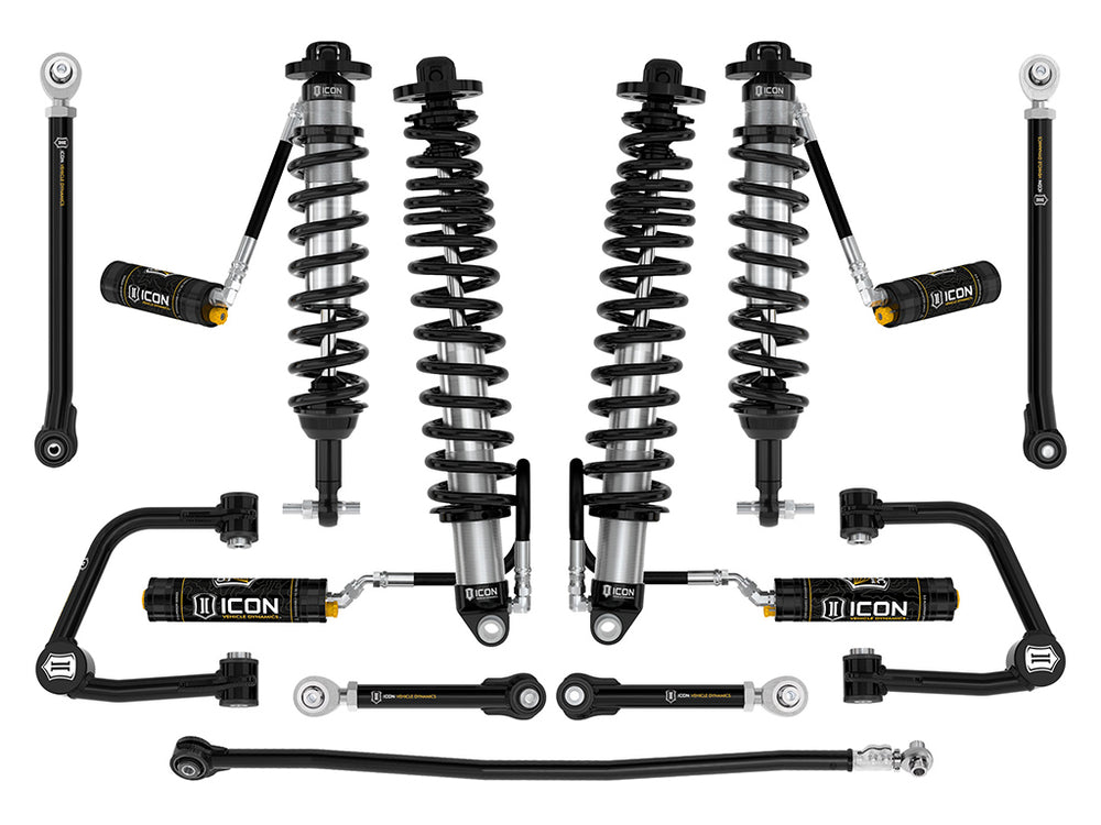 ICON 2021-2026 Ford Bronco, Non-Sasquatch, 3-4" Lift, Stage 7 Suspension System, CDCV, Tubular