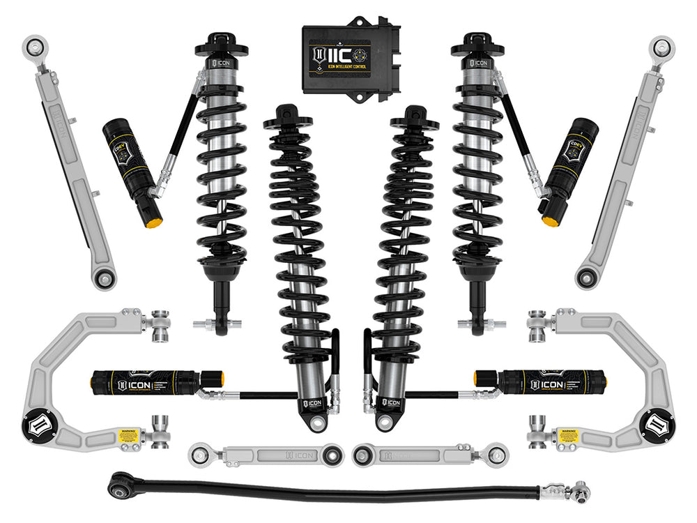 ICON 2021-2026 Ford Bronco, Non-Sasquatch, 3-4" Lift, Stage 8 Suspension System, Billet