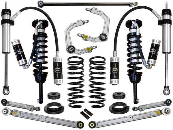 ICON Système de suspension Stage 6 2003-09 Lexus GX470, rehaussement de 0-3.5 po, bras de suspension supérieurs en billette