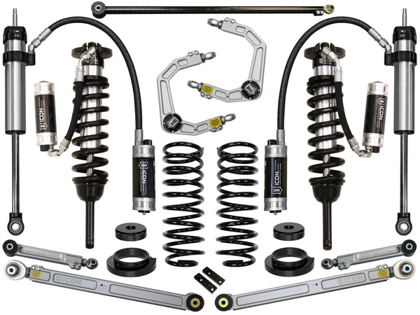 ICON Système de suspension Stage 7 2003-09 Lexus GX470, rehaussement de 0-3.5 po, bras de suspension supérieurs en billette