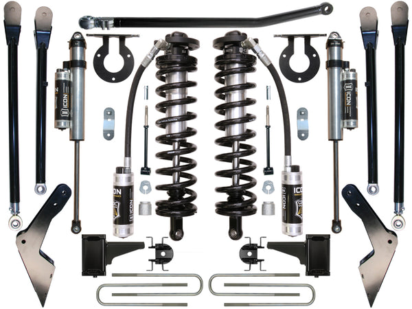 ICON 2005-2007 Ford F250/F350, 4-5.5" Lift, Stage 4 Coilover Conversion System