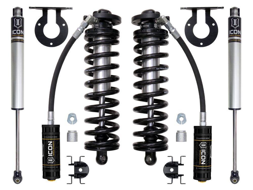 ICON 2017-2023 Ford F-250/F-350 Super Duty 4WD, 2.5-3" Lift, Stage 1 Coilover Conversion System
