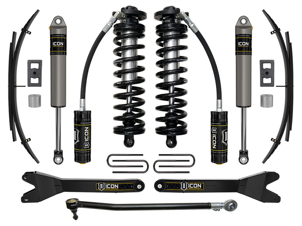 ICON 2023-2026 Ford F-250/F-350 Super Duty 4WD, 2.5-3" Lift, Stage 2 Coilover Conversion System w/ Radius Ar (K63202RL)