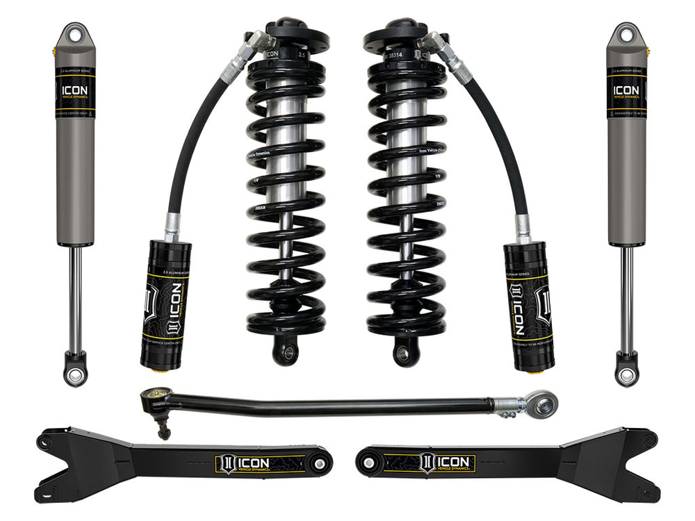 ICON 2023-2026 Ford F-250/F-350 Super Duty 4WD, 2.5-3" Lift, Stage 2 Coilover Conversion System w/ Radius Arms (K63202R)