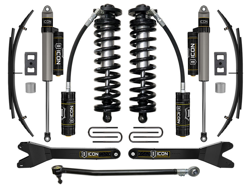 ICON 2023-2026 Ford F-250/F-350 Super Duty 4WD, 2.5-3" Lift, Stage 3 Coilover Conversion System w/ Radius Ar (K63203RL)
