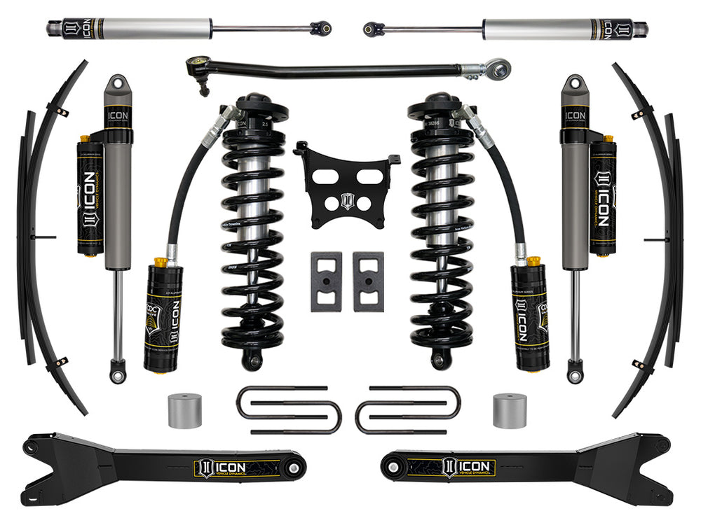 ICON 2023-2026 Ford F-250/F-350 Super Duty 4WD, 2.5-3" Lift, Stage 4 Coilover Conversion System with Radius (K63204RL)