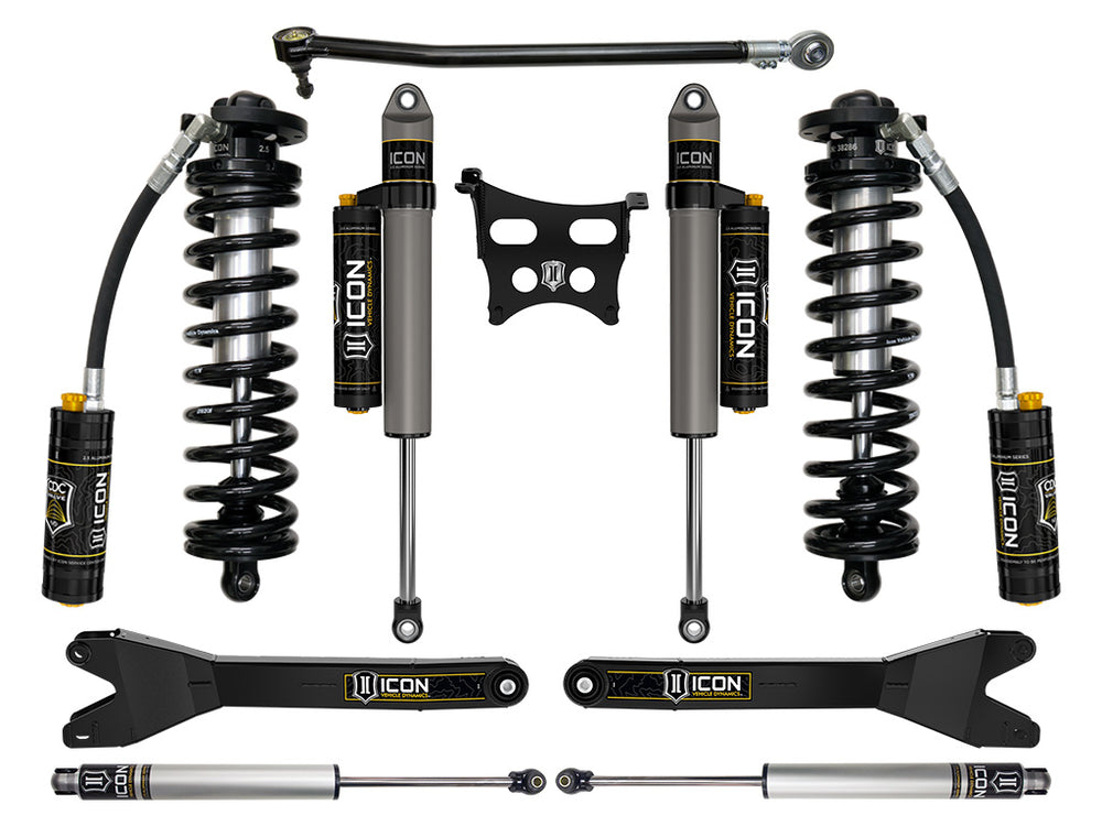 ICON 2023-2026 Ford F-250/F-350 Super Duty 4WD, 2.5-3" Lift, Stage 4 Coilover Conversion System with Radius Ar (K63204R)