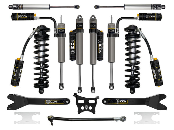ICON 2023-2026 Ford F-250/F-350 Super Duty 4WD, 2.5-3" Lift, Stage 5 Coilover Conversion System with Radius Ar (K63205R)