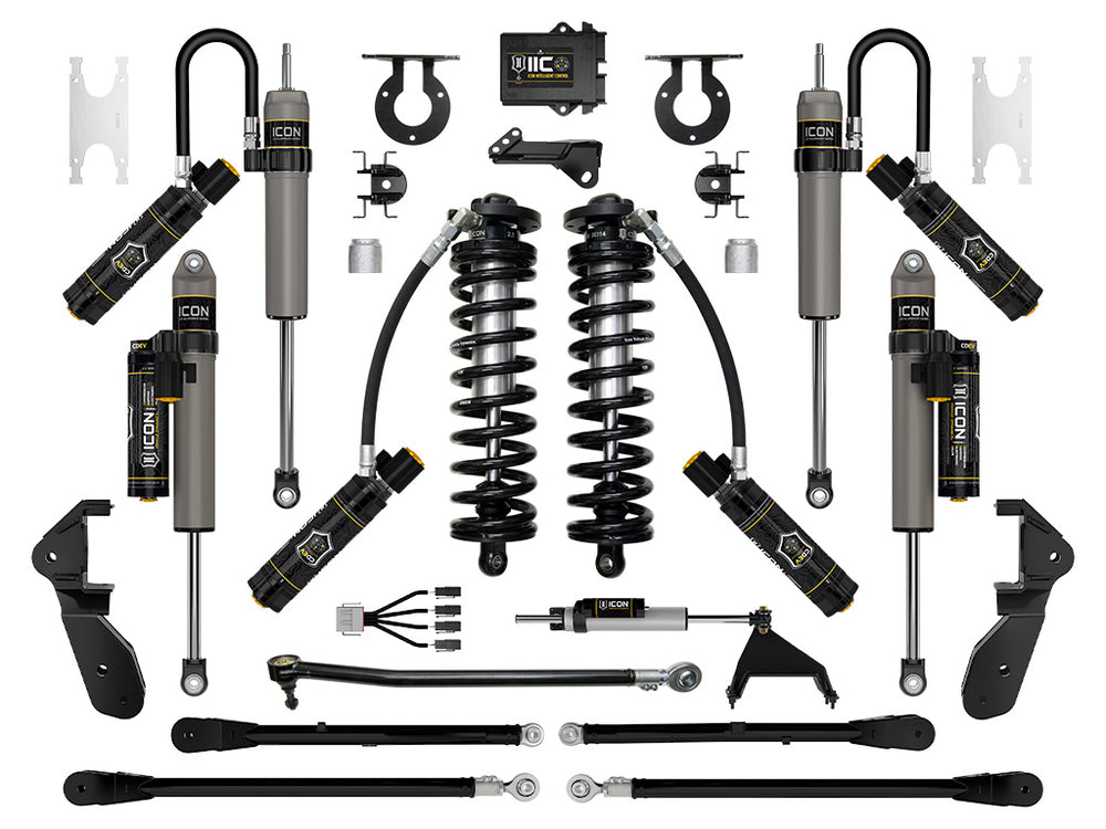 ICON 2023-2026 Ford F-250/F-350 Super Duty 4WD, 2.5-3" Lift, Stage 7 Coilover Conversion System with 4-Link