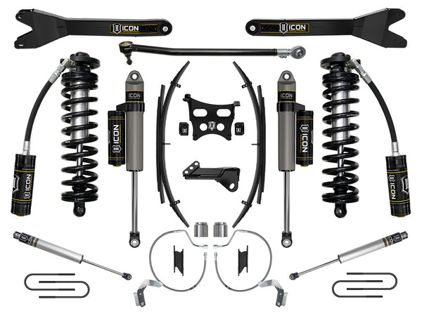ICON 2023-2026 Ford F-250/F-350 Super Duty 4WD, 4-5.5" Lift, Stage 4 Coilover Conversion System w/ Radius Ar (K63214RL)