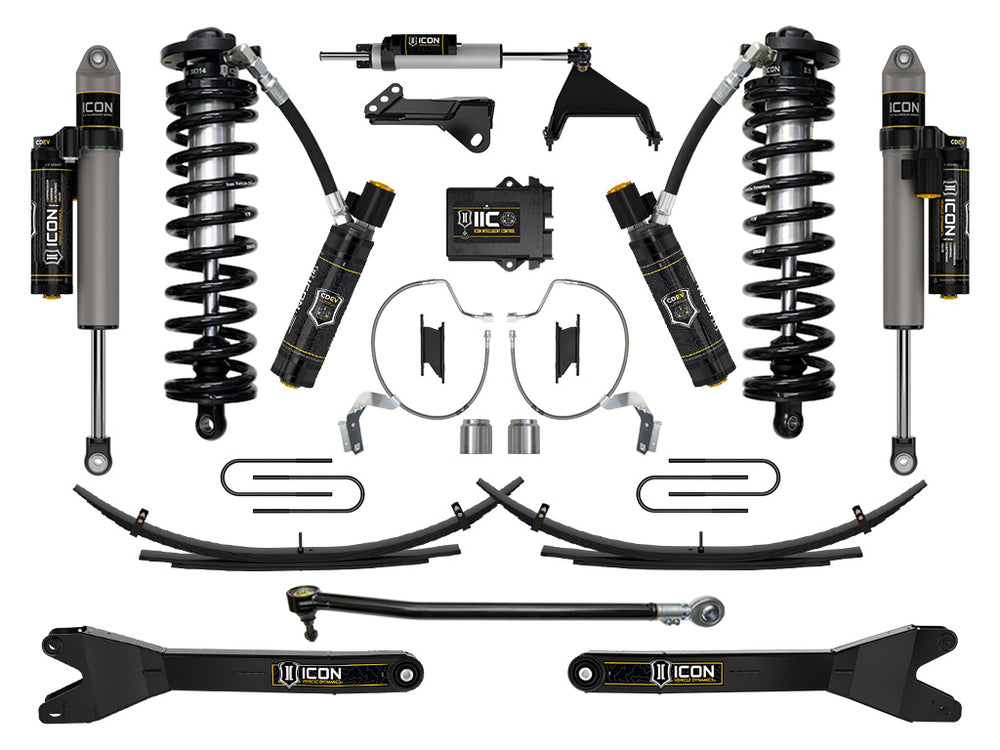 ICON 2023-2026 Ford F-250/F-350 Super Duty 4WD, 4-5.5" Lift, Stage 8 Coilover Conversion System w/ Radius Ar (K63218RL)