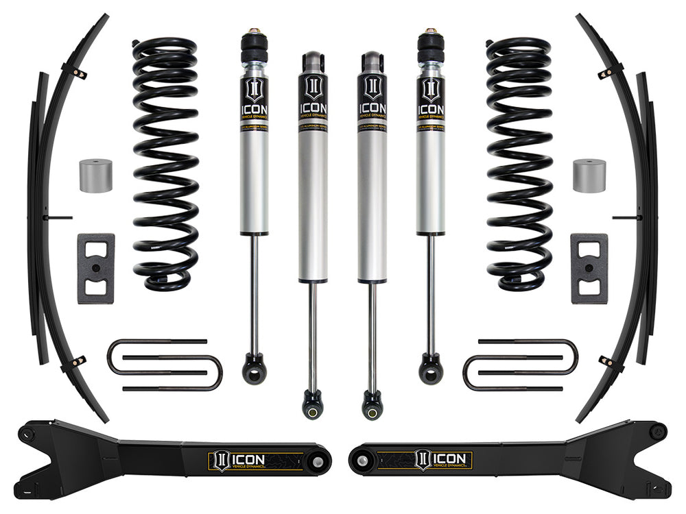 ICON 2023-2026 Ford F-250/F-350 Super Duty 4WD, Diesel, 2.5" Lift, Stage 1 Suspension System w/ Radius Arms an
