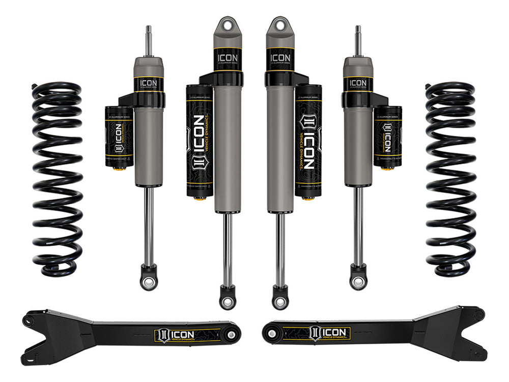 ICON 2023-2026 Ford F-250/F-350/F-450 Super Duty 4WD, Diesel, 2.5" Lift, Stage 2 Suspension System w/ Radius Arms