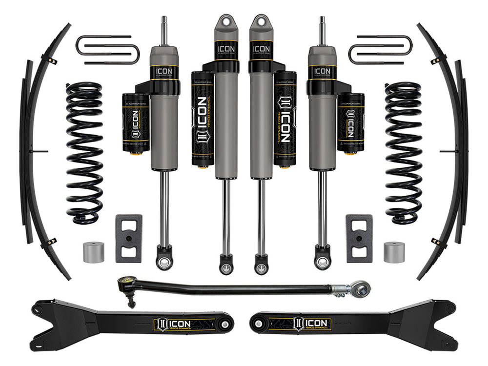 ICON 2023-2026 Ford F-250/F-350 Super Duty 4WD, Diesel, 2.5" Lift, Stage 3 Suspension System w/ Radius Arms an