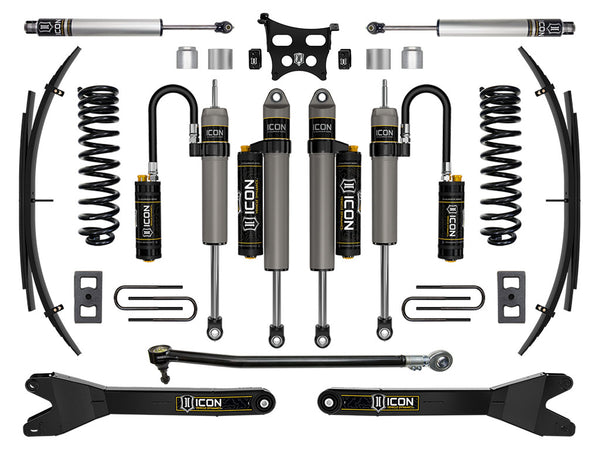 ICON 2023-2026 Ford F-250/F-350 Super Duty 4WD, Diesel, 2.5" Lift, Stage 5 Suspension System w/ Radius Arms an