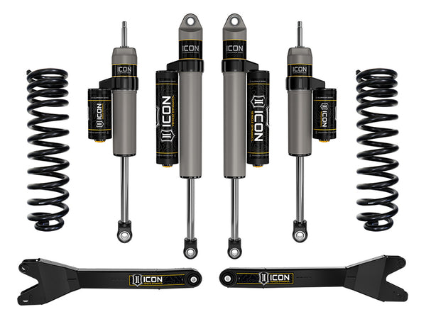 ICON 2023-2026 Ford F-250/F-350/F-450 Super Duty 4WD, Gas, 2.5" Lift, Stage 2 Suspension System w/ Radius Arms