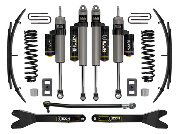 ICON 2023-2026 Ford F-250/F-350 Super Duty 4WD, Gas, 2.5" Lift, Stage 3 Suspension System w/ Radius Arms and E