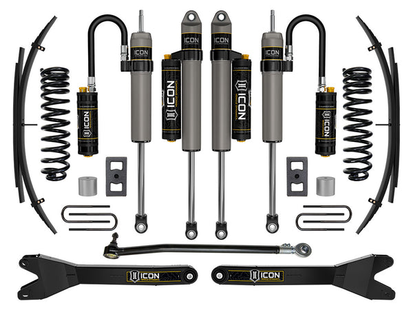 ICON 2023-2026 Ford F-250/F-350 Super Duty 4WD, Gas, 2.5" Lift, Stage 4 Suspension System w/ Radius Arms and E