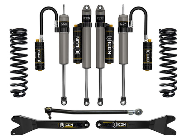 ICON 2023-2026 Ford F-250/F-350 Super Duty 4WD, Gas, 2.5" Lift, Stage 4 Suspension System w/ Radius Arms