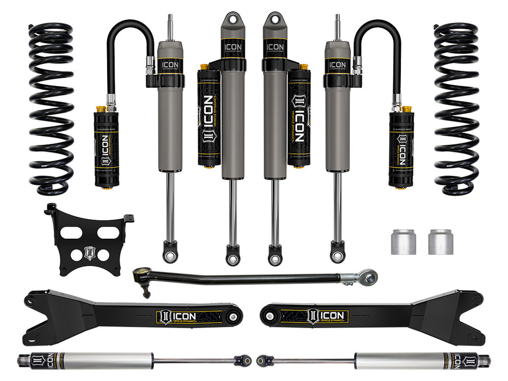 ICON 2023-2026 Ford F-250/F-350 Super Duty 4WD, Gas, 2.5" Lift, Stage 5 Suspension System w/ Radius Arms