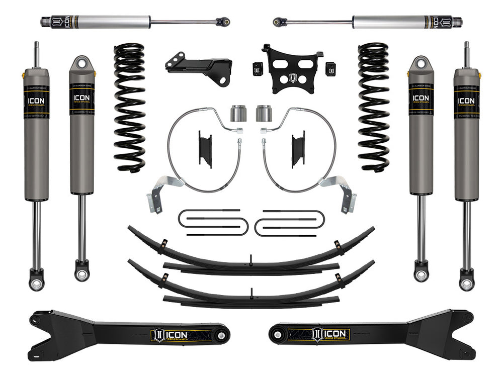 ICON 2023-2026 Ford F-250/F-350 Super Duty 4WD, Diesel, 4.5" Lift, Stage 3 Suspension System w/ Radius Arms & Expansion Packs (K65902RL)