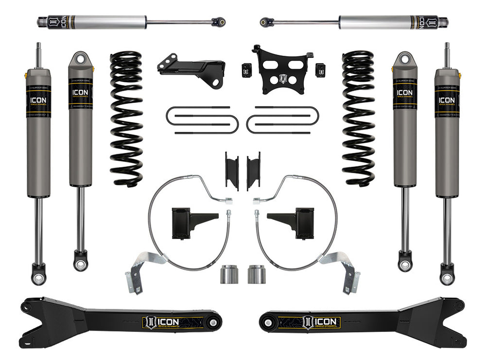 ICON 2023-2026 Ford F-250/F-350 Super Duty 4WD, Diesel, 4.5" Lift, Stage 3 Suspension System w/ Radius Arms