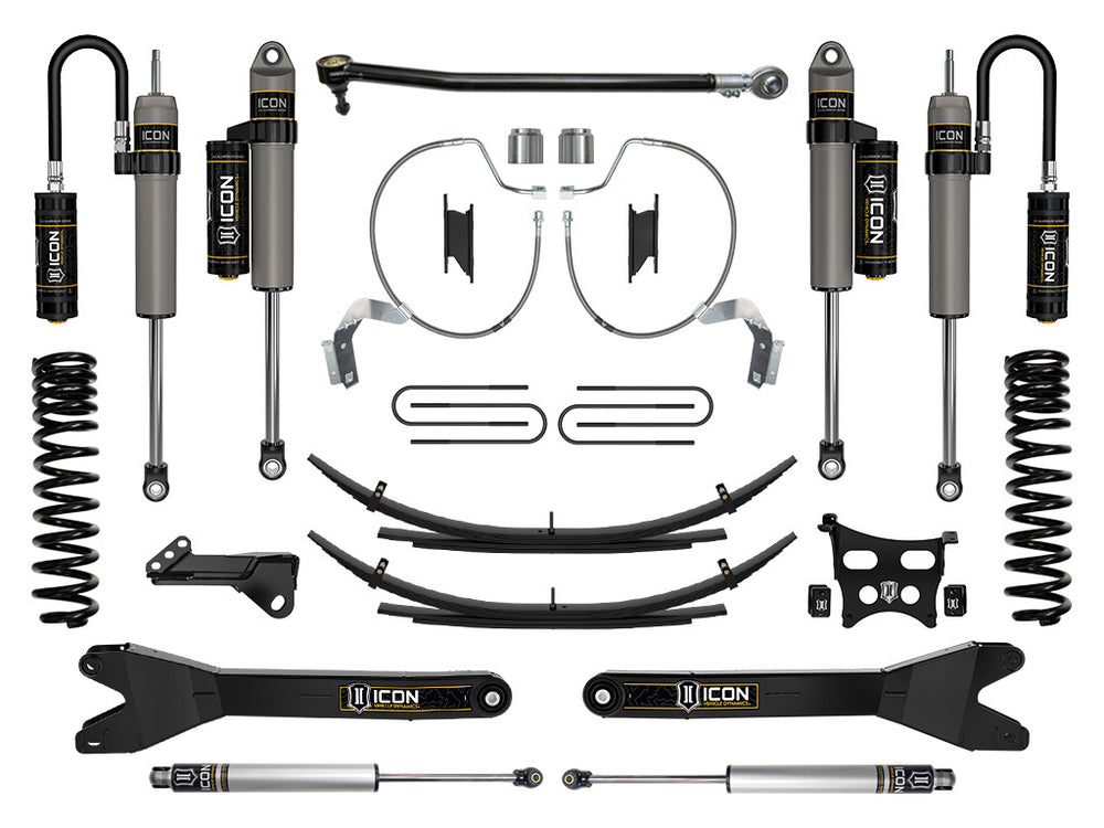 ICON 2023-2026 Ford F-250/F-350 Super Duty 4WD, Diesel, 4.5" Lift, Stage 4 Suspension System w/ Radius Arms & Expansion Packs (K65903RL)
