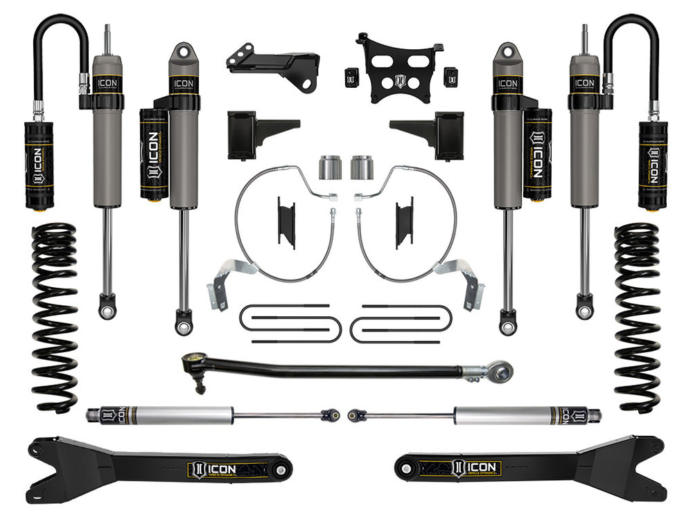 ICON 2023-2026 Ford F-250/F-350 Super Duty 4WD, Diesel, 4.5" Lift, Stage 4 Suspension System w/ Radius Arms