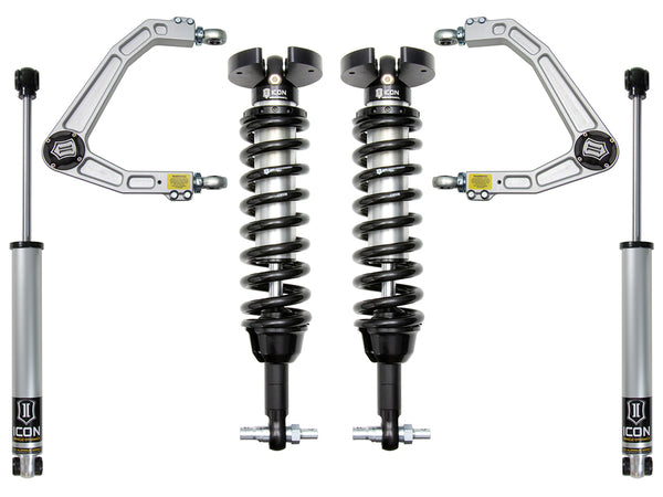 ICON Système de suspension Stage 2 2019-2026 Chevrolet Silverado 1500/GMC Sierra 1500, rehaussement de 1.5-3.5 po, billette