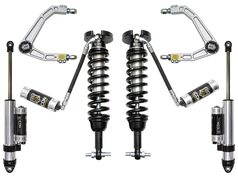 ICON 2019-2026 Chevrolet Silverado 1500/GMC Sierra 1500, 1.5-3.5" Lift, Stage 4 Suspension System, Billet