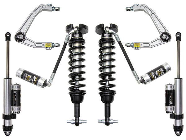 ICON Système de suspension Stage 4 2019-2026 Chevrolet Silverado 1500/GMC Sierra 1500, rehaussement de 1.5-3.5 po, billette