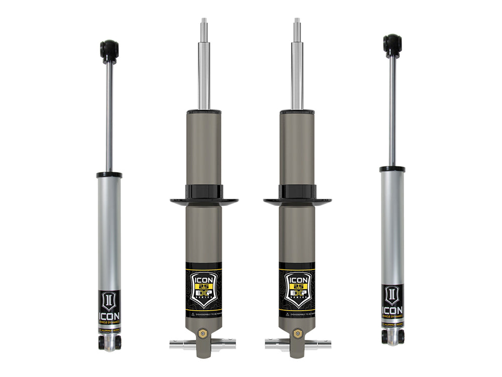 ICON 2019-2026 Chevrolet Silverado 1500/GMC Sierra 1500, 2.375-3.75" Lift, Stage 1 EXP Suspension System