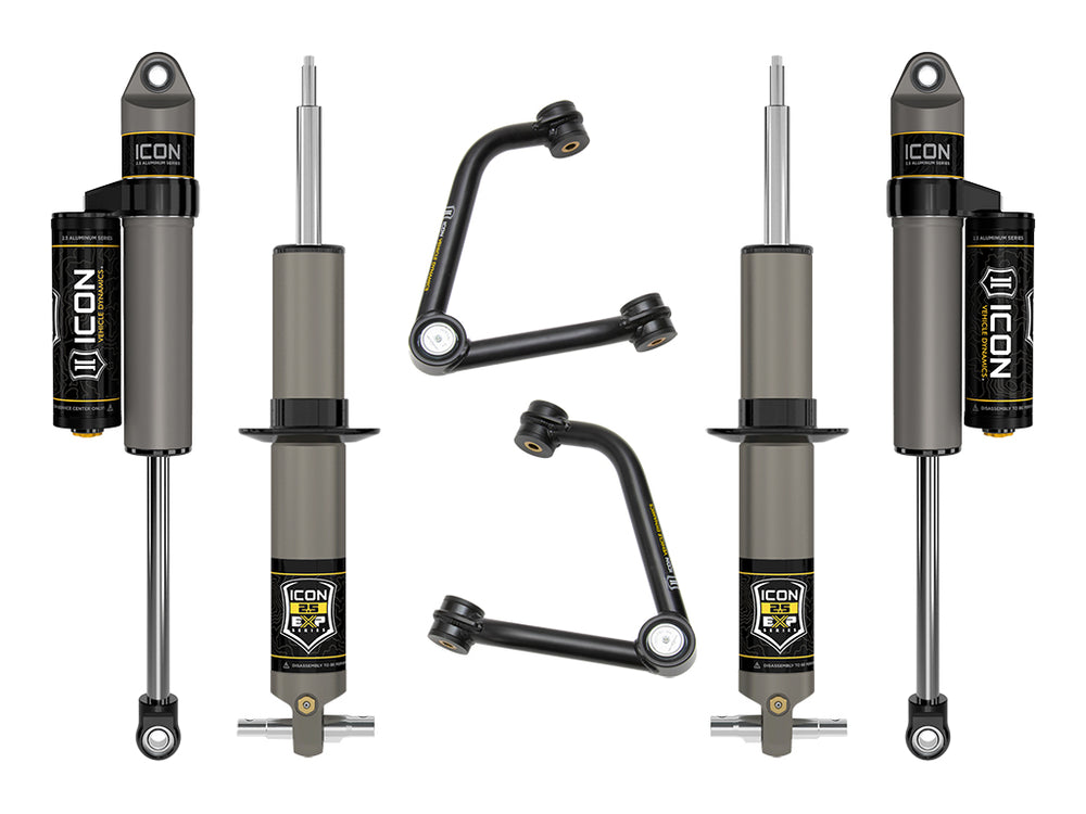 ICON 2019-2026 Chevrolet Silverado 1500/GMC Sierra 1500, 2.375-3.75" Lift, Stage 3 EXP Suspension System, Tubu