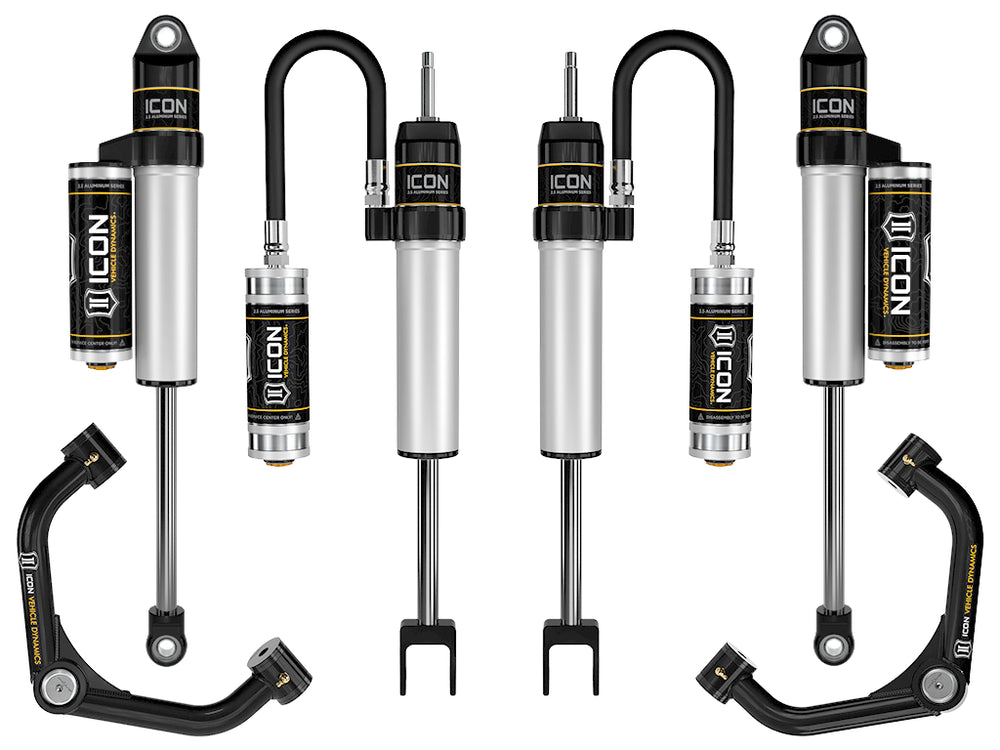 ICON 2020-2026 GM 2500/3500 HD, 0-2" Lift, Stage 2 Suspension System, Tubular