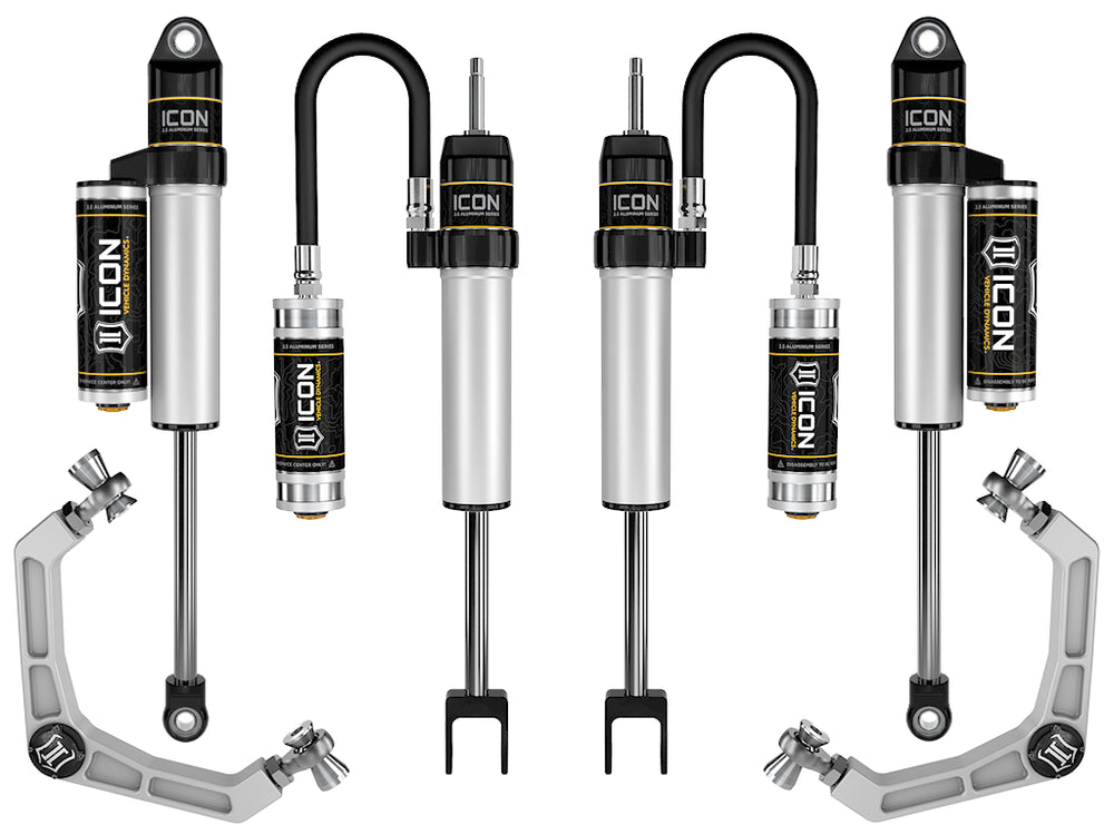 ICON 2020-2026 GM 2500/3500 HD, 0-2" Lift, Stage 2 Suspension System, Billet