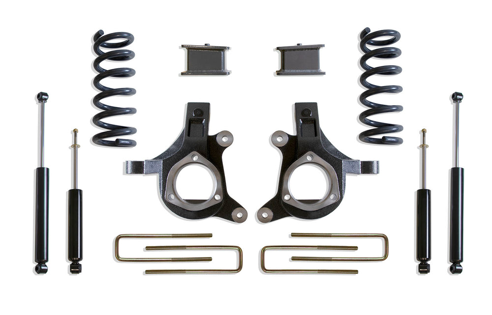 MaxTrac 5" Lift Kit — Grey Powdercoat — V8 — 1999-2006 Chevy Silverado 1500 / GMC Sierra 1500 & 2001-2006 Chevy Silverado 1500 HD / GMC Sierra 1500 HD (K880953-8)