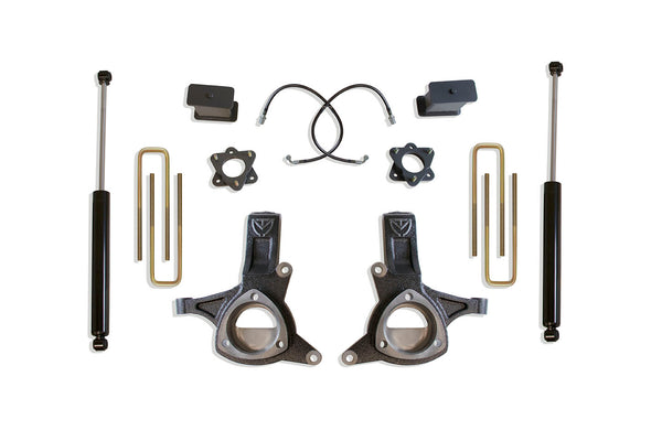 MaxTrac 7" Lift Kit (Max Trac Shocks) (Stamped Steel Arms) — 2016-2018 Chevrolet Silverado 1500 / 2016-2018 GMC Sierra 1500
