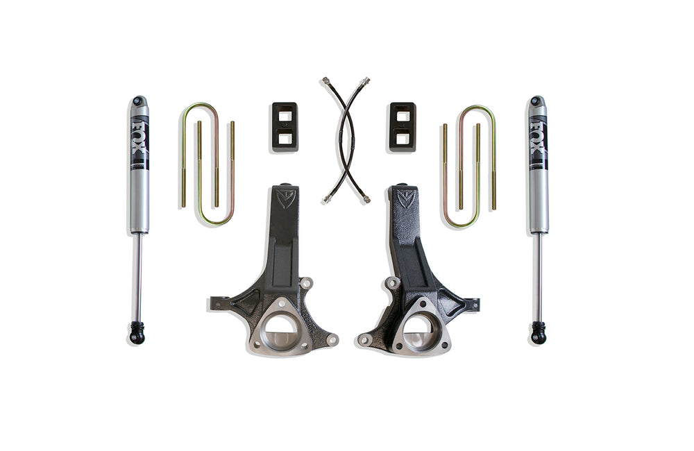MaxTrac 4.5" Lift Kit (FOX SHOCKS) — Grey Powdercoat — 2002-2008 Ram 1500 (K882145F)