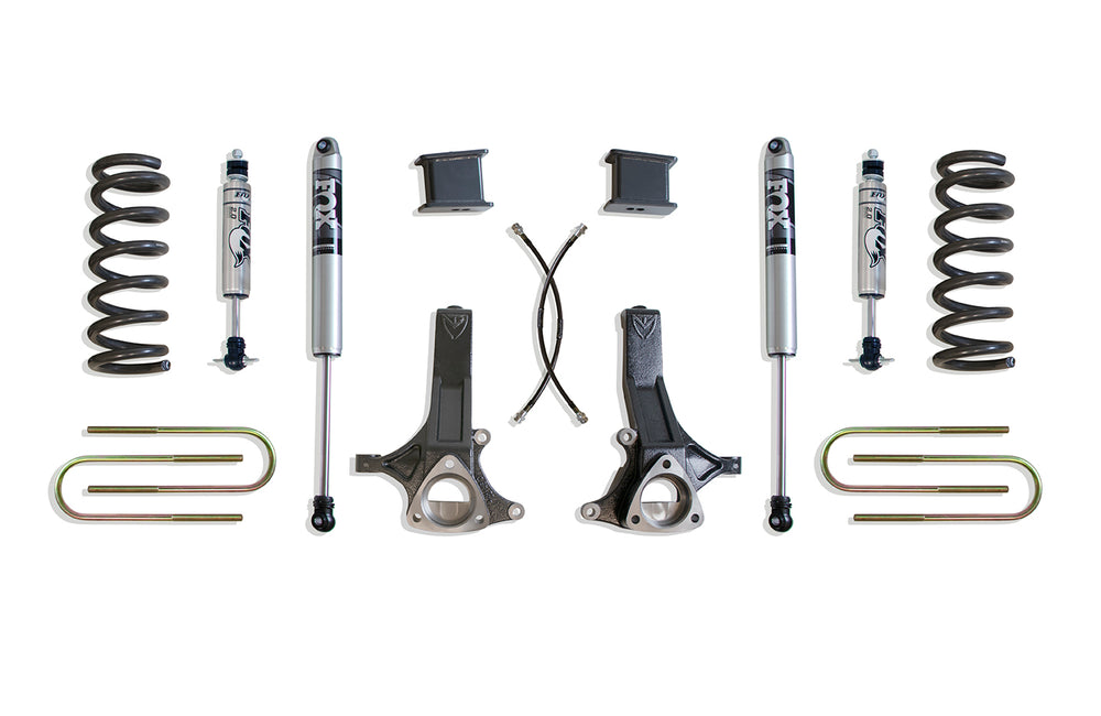 MaxTrac 7" Lift Kit (FOX SHOCKS) — Grey Powdercoat — 2002-2008 Ram 1500 (K882170F)