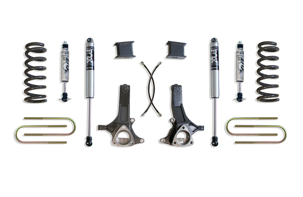 MaxTrac 7" Lift Kit (FOX SHOCKS) — Grey Powdercoat — 2002-2008 Ram 1500 (K882170F)