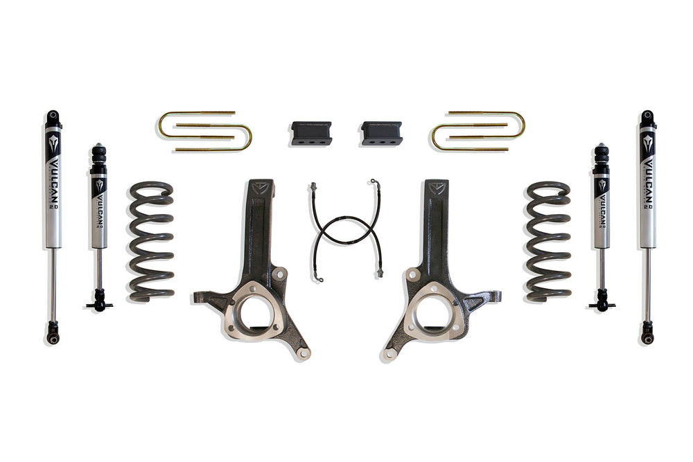 MaxTrac 6.5" Lift Kit (4.125" x 13.5" U-Bolts) (Vulcan IFP Shocks) — 2003-2008 Dodge Ram 2500 / 3500