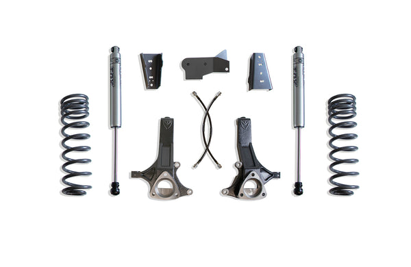 MaxTrac 4.5" Lift Kit (FOX SHOCKS) — Grey Powdercoat — 2009-2024 Ram 1500 & 2019-2024 Ram 1500 Classic (K882443F)