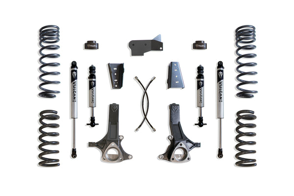 MaxTrac 7" Lift Kit (Vulcan Ifp Shocks) — Grey Powdercoat — 2009-2024 Ram 1500 & 2019-2024 Ram 1500 Classic (K882471V)